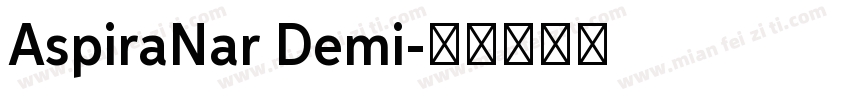 AspiraNar Demi字体转换